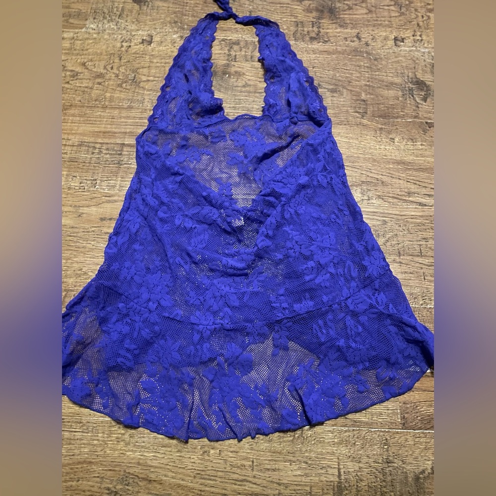 Lingerie dress L Victoria’s Secret purple lace new